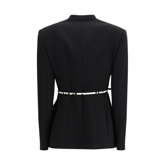 Max Mara Black Triacetate Women's Coat - Picture 2 of 3